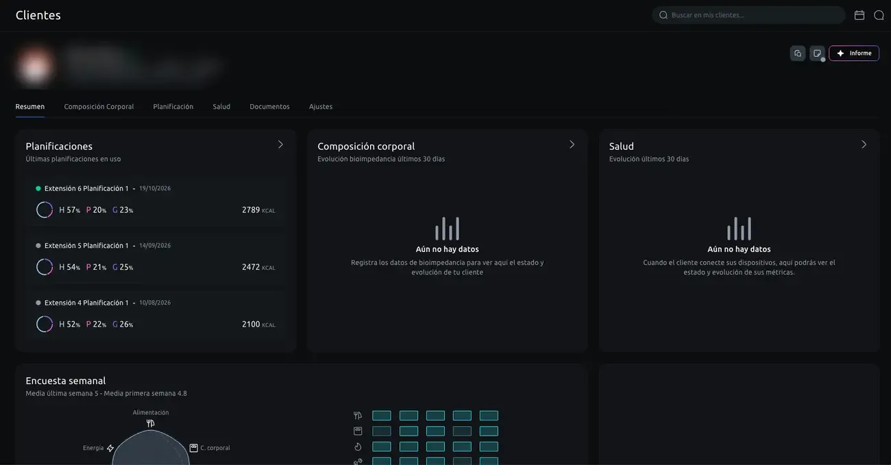Software de seguimiento nutricional